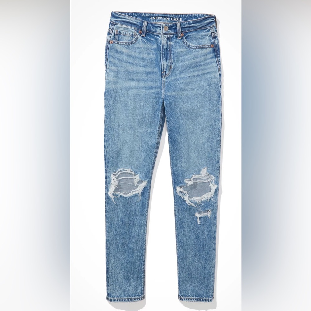 AMERICAN EAGLE MOM JEANS - SIZE 10 XLONG